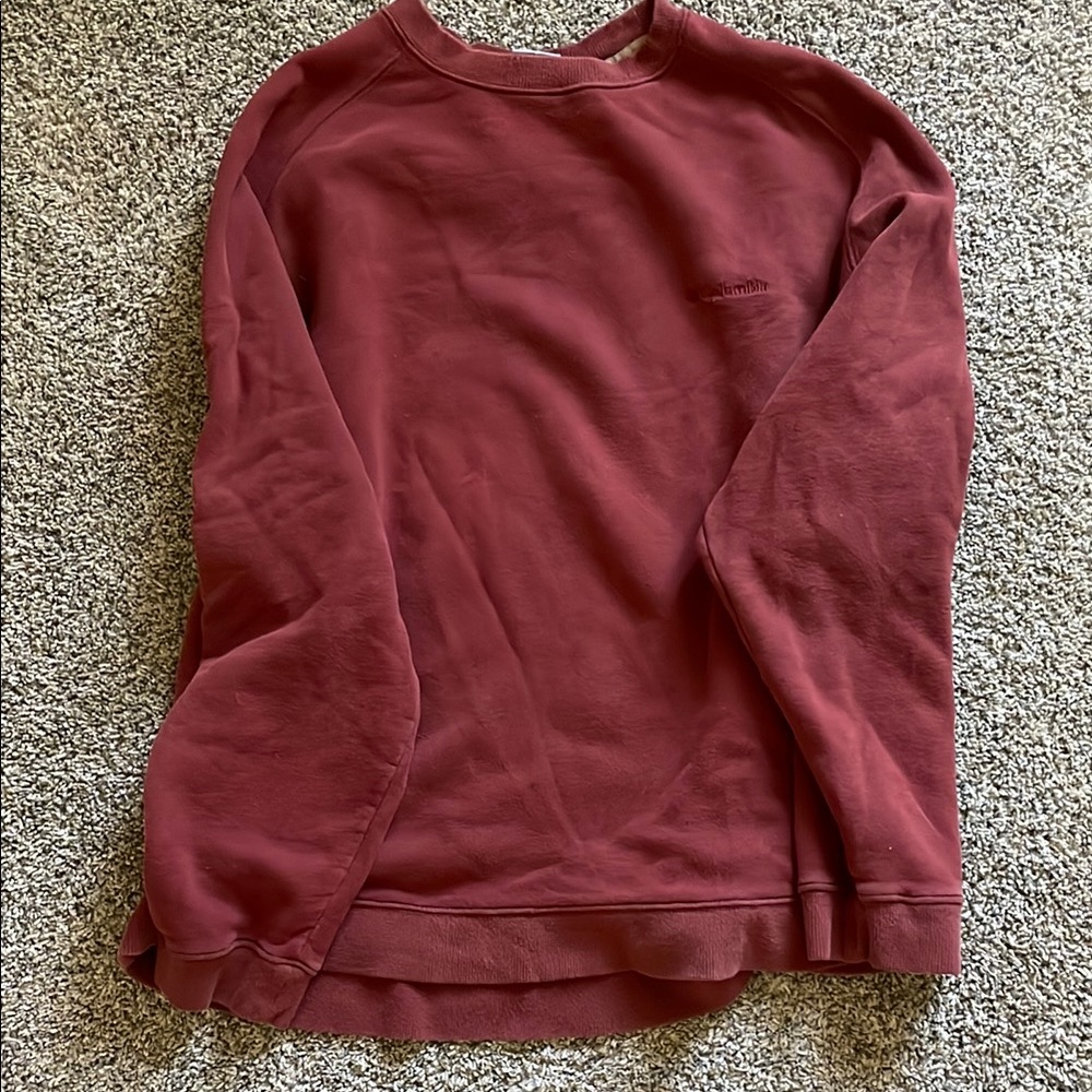 Columbia Burgundy Fleece Top